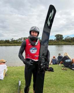 Congratulations Josh Wallent. 
2026 Australian open men’s jump 🥇champion .  #malibuboatsaustralia #d3skis #threewatersports